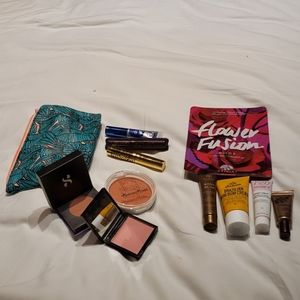 Lot of random skin care and cosmetics